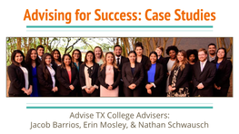 UT Advising for Success Case Studies