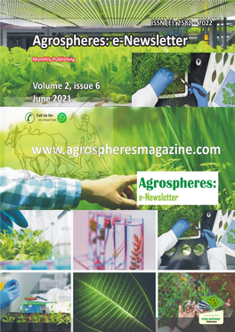 June, 2021; Agrospheres 1