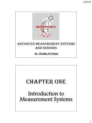 Chapter 1 Introduction to Measurement Systems
