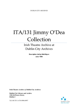 ITA/131 Jimmy O'dea Collection