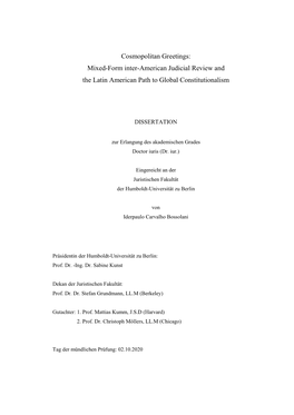 Mixed-Form Inter-American Judicial Review and the Latin American Path to Global Constitutionalism