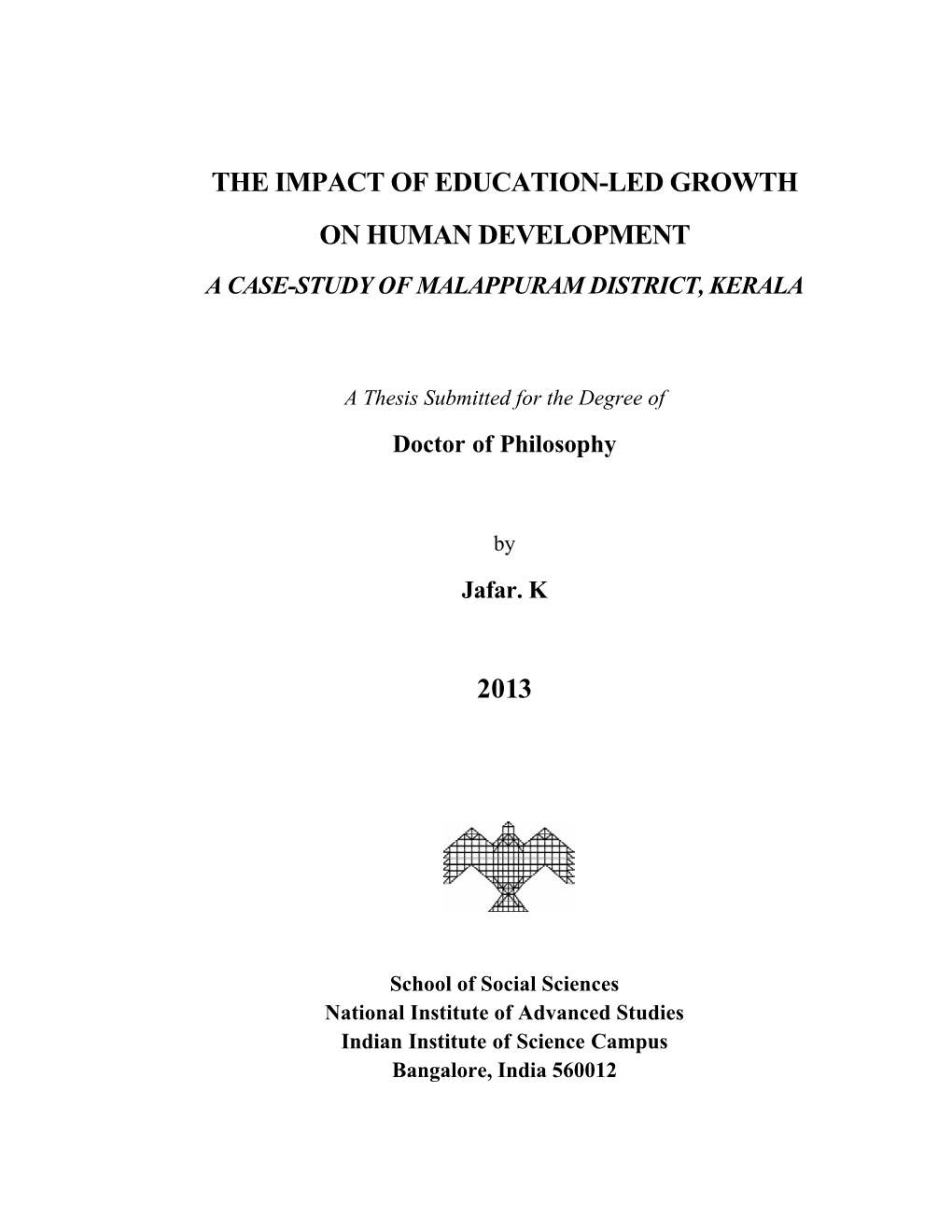 The Impact of Education-Led Growth on Human Development 2013
