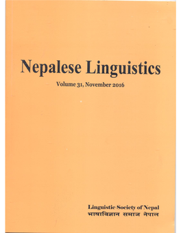 Nepalese Linguistics