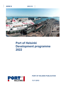 Port of Helsinki Development Programme 2022