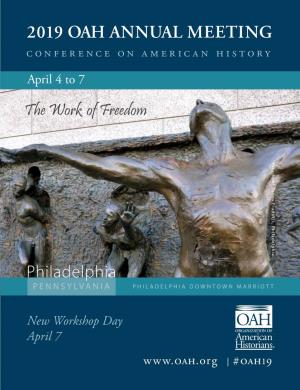 2019 OAH ANNUAL MEETING Conference on American History