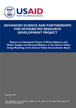 Advanced Science and Partnerships for Integrated Resource Development Project