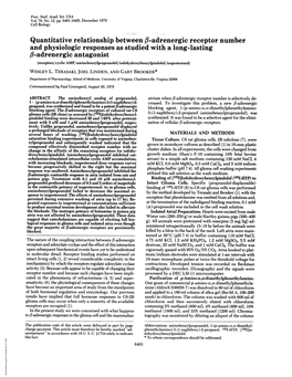 F3-Adrenergic Antagonist (Receptors/Cyclic AMP/Aminobenzylpropranolol/Iodohydroxybenzylpindolol/Isoproterenol) WESLEY L