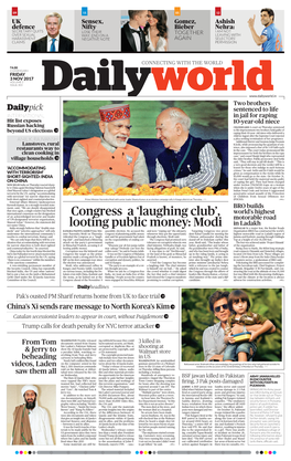 Modi with Senior Leader Shanta Kumar at an Election Campaign Rally in Kangra District on Thursday