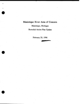1996 RAP Update for the Manistique River AOC. (PDF)
