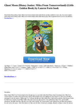 Disney Junior: Miles from Tomorrowland) (Little Golden Book) by Lauren Forte Book