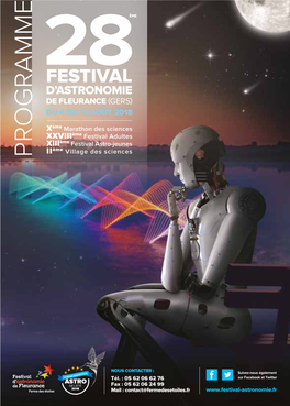 Festival D’Astronomie De Fleurance (Gers) Du 4 Au 10 Août 2018