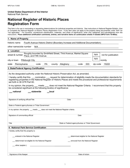 National Register of Historic Places Registration Form