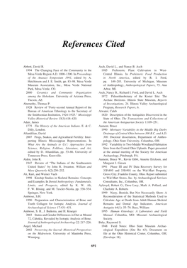 References Cited