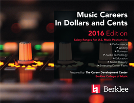 Music Careers in Dollars and Cents 2016-Rh