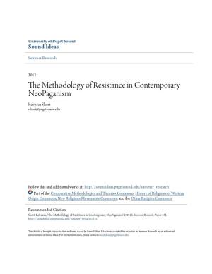The Methodology of Resistance in Contemporary Neopaganism