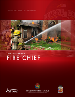 Fire Chief City of Edmond Fire Chief Profile