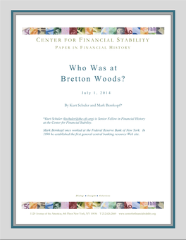 Who Was at Bretton Woods?