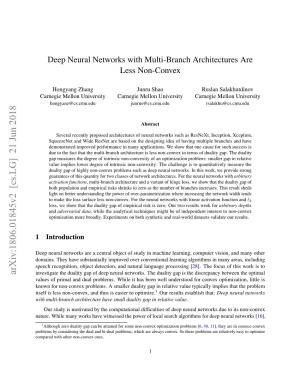 Deep Neural Networks with Multi-Branch Architectures Are Less Non-Convex