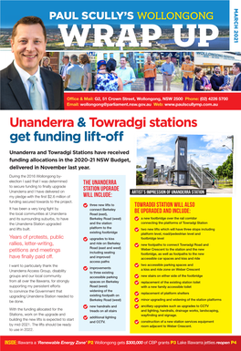 Unanderra & Towradgi Stations Get Funding Lift-Off