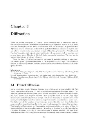 Chapter on Diffraction