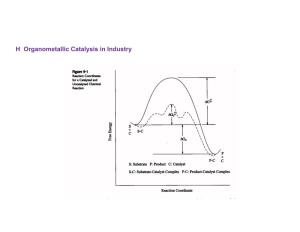 H Organometallic Catalysis in Industry