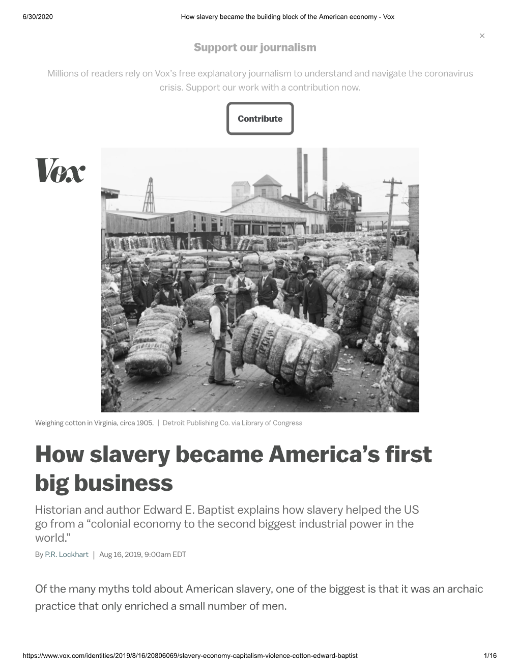 how-slavery-became-america-s-first-big-business-docslib