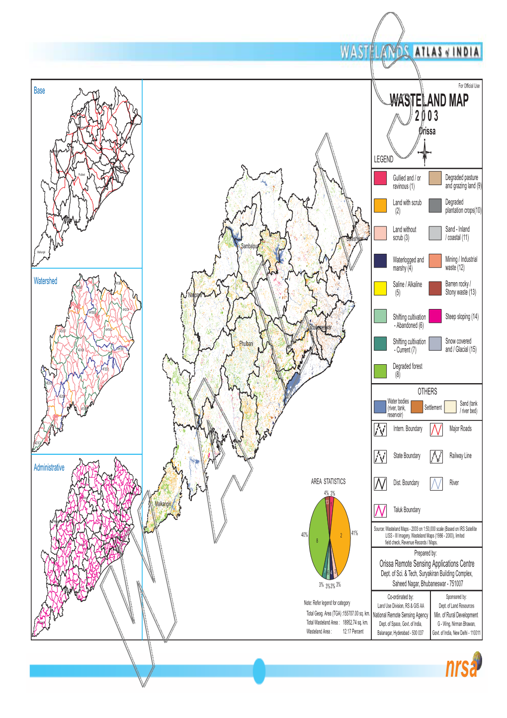 WASTELAND MAP 2 0 0 3 Baleshwar Sambalpur Orissa