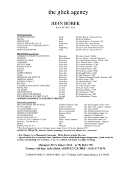 JOHN BOBEK Resumeglick