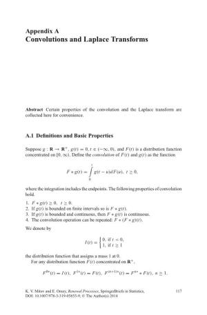 Convolutions and Laplace Transforms