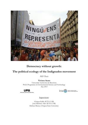 The Political Ecology of the Indignados Movement