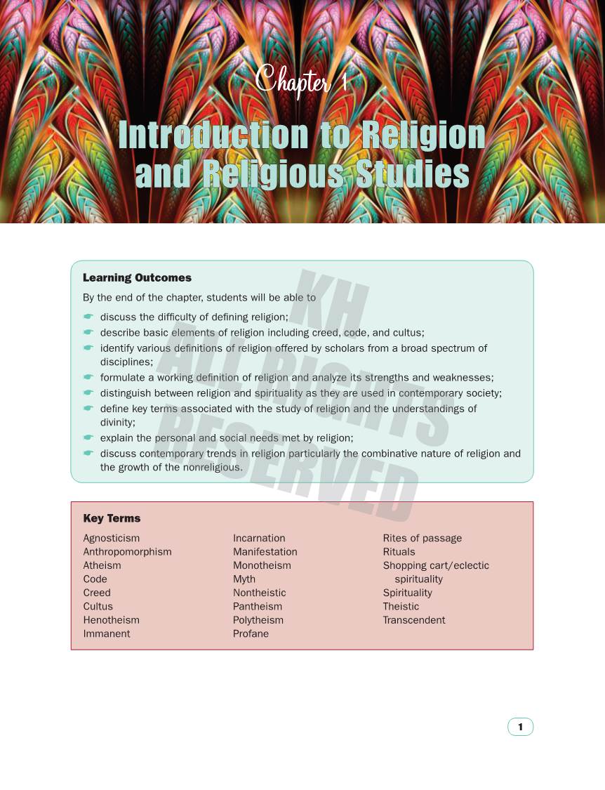 Introduction to Religion and Religious Studies