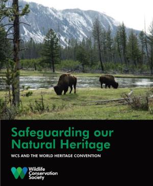 Safeguarding Our Natural Heritage WCS and the WORLD HERITAGE CONVENTION Human Activity Is Transforming Our Planet