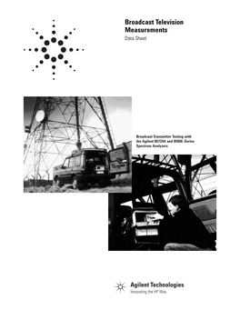 Broadcast Television Measurements Data Sheet