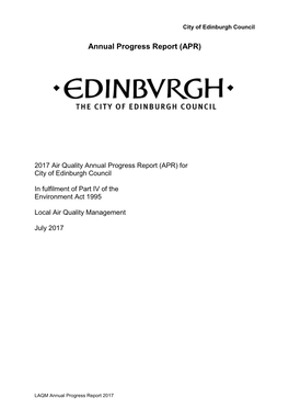 Annual Progress Report (APR)