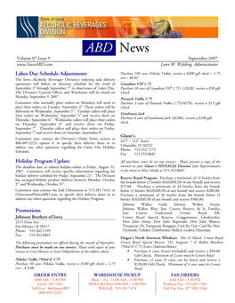 ABD News Volume 07 Issue 9 September 2007 Lynn M
