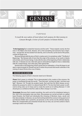 Sample Old Testament: Genesis 1-14