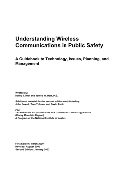 Understanding Wireless Communications in Public Safety