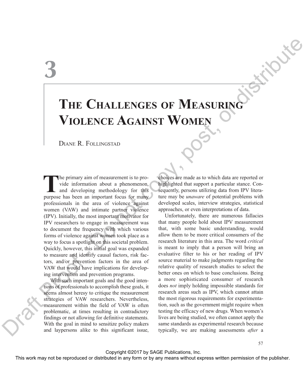 The Challenges of Measuring Violence Against Women • 59