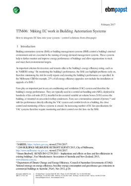 TTM-06: Making EC Work in Building Automation Systems