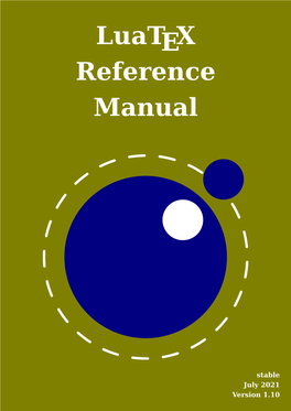Luatex Reference Manual