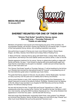 Sherbet Reunites for One of Their Own