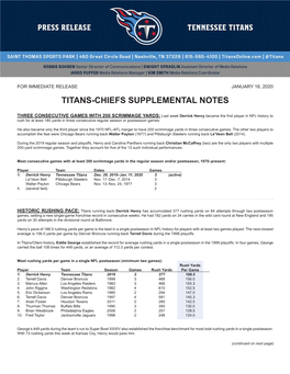 Titans-Chiefs Supplemental Notes