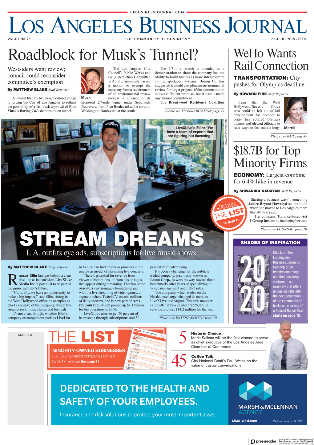 LIVX Stream Dreams – Los Angeles Business Journal