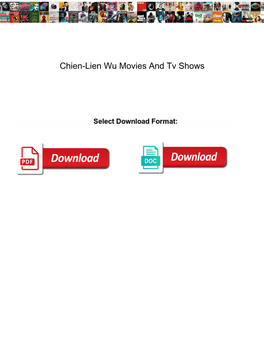 Chien-Lien Wu Movies and Tv Shows