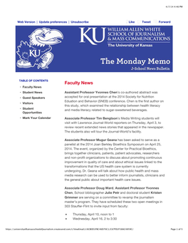 Faculty News