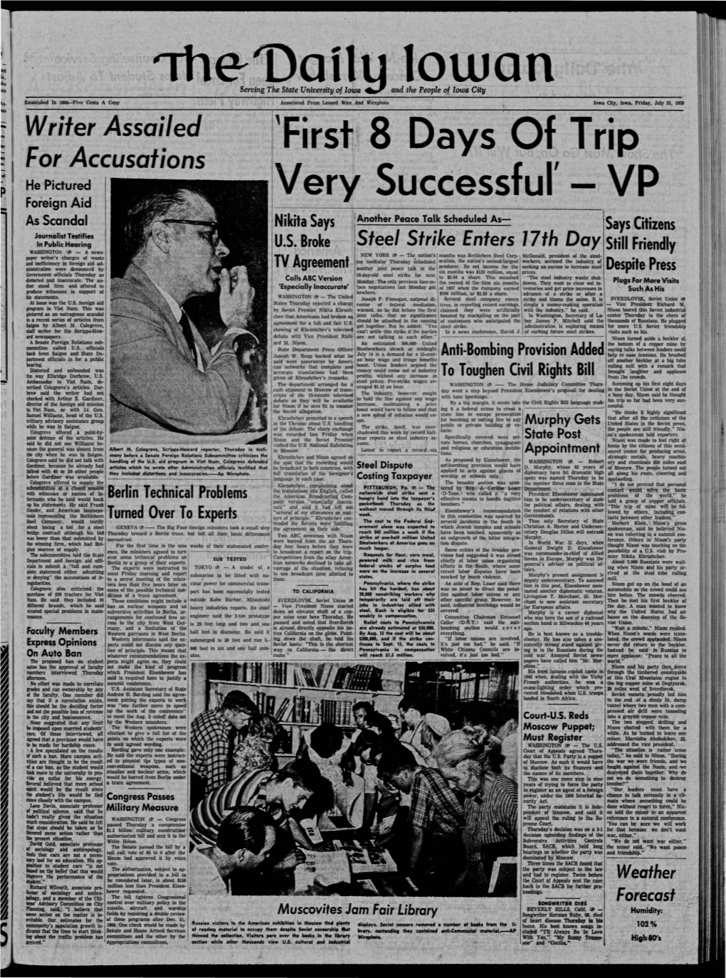 Daily Iowan (Iowa City, Iowa), 1959-07-31