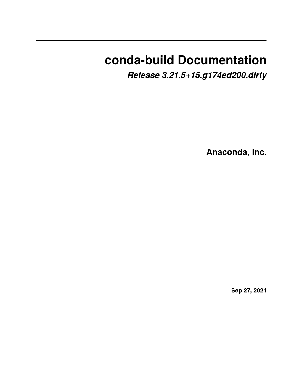 Conda-Build Documentation Release 3.21.5+15.G174ed200.Dirty