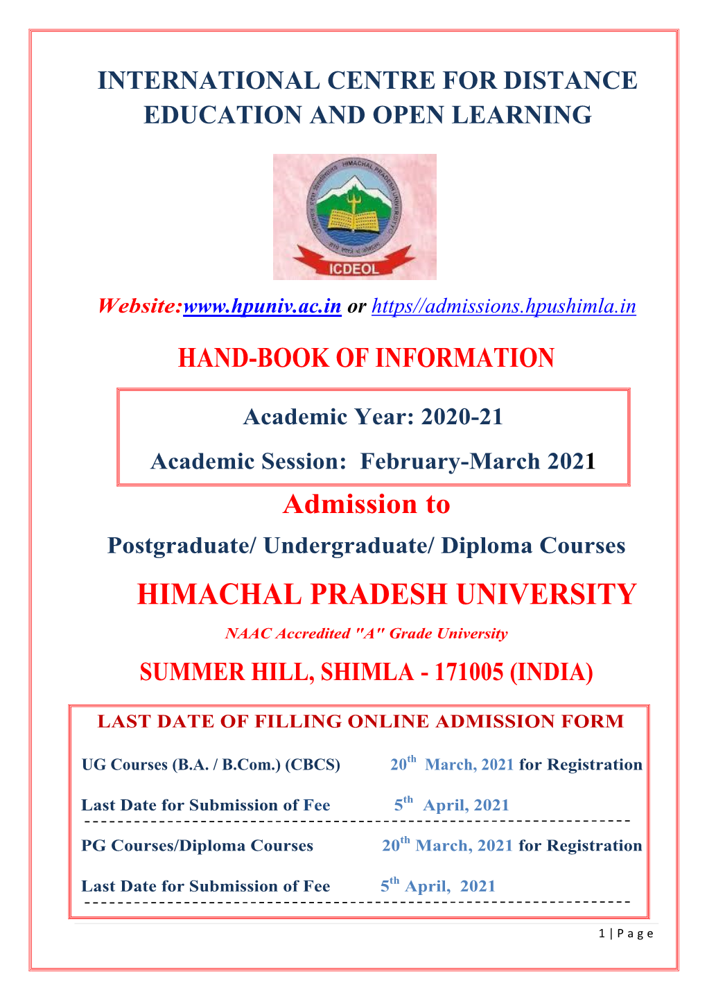 Himachal Pradesh University