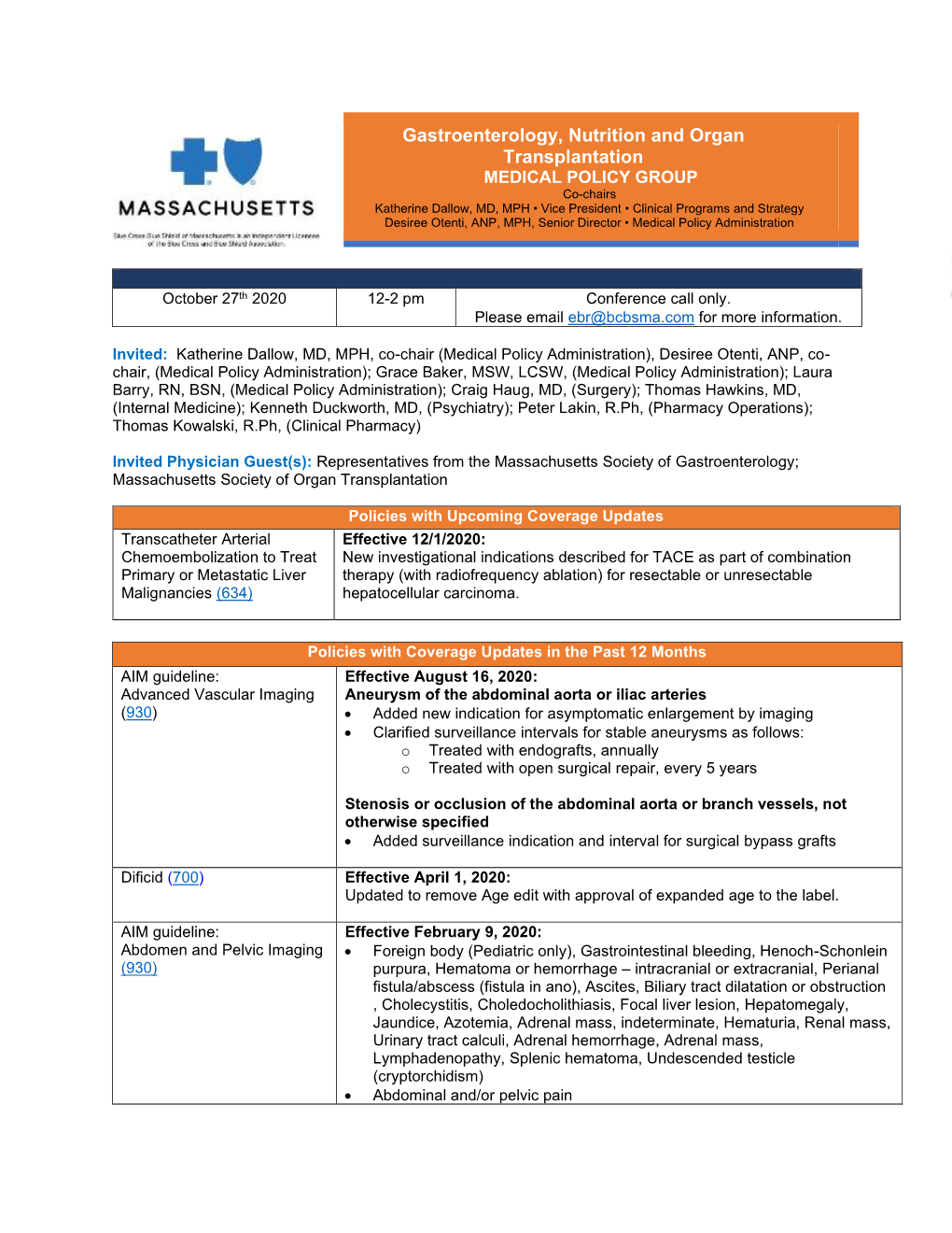 Gastroenterology, Nutrition and Organ Transplantation