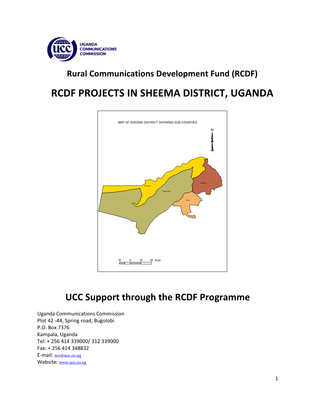 Rcdf Projects in Sheema District, Uganda